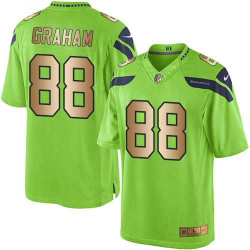 Nike Seattle Seahawks #88 Jimmy Graham Green Men's Stitched NFL Limited Gold Rush Jersey