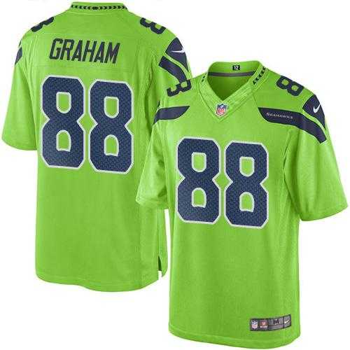 Nike Seattle Seahawks #88 Jimmy Graham Green Men's Stitched NFL Limited Rush Jersey