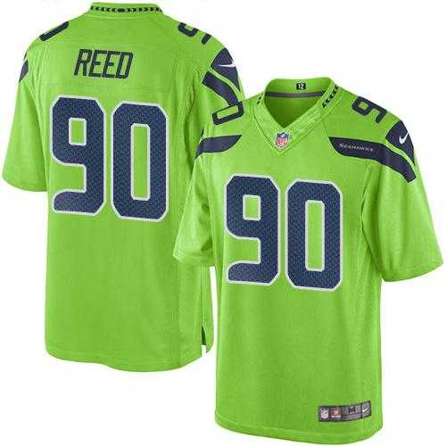 Nike Seattle Seahawks #90 Jarran Reed Green Men's Stitched NFL Limited Rush Jersey