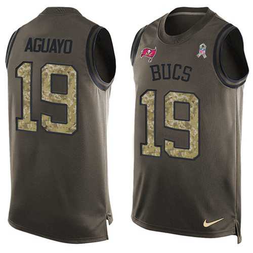 Nike Tampa Bay Buccaneers #19 Roberto Aguayo Green Men's Stitched NFL Limited Salute To Service Tank Top Jersey