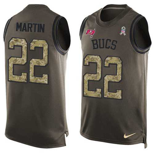 Nike Tampa Bay Buccaneers #22 Doug Martin Green Men's Stitched NFL Limited Salute To Service Tank Top Jersey