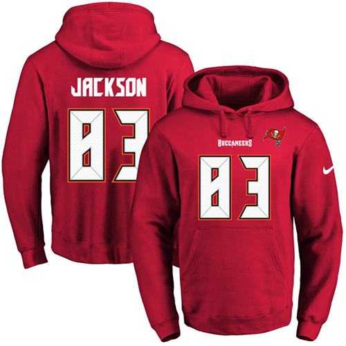 Nike Tampa Bay Buccaneers #83 Vincent Jackson Red Name & Number Pullover NFL Hoodie