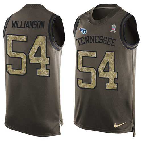 Nike Tennessee Titans #54 Avery Williamson Green Men's Stitched NFL Limited Salute To Service Tank Top Jersey