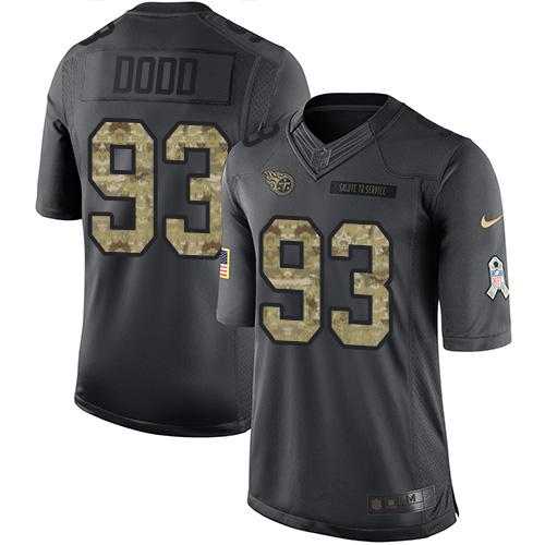 Nike Tennessee Titans #93 Kevin Dodd Black Men's Stitched NFL Limited 2016 Salute To Service Jersey