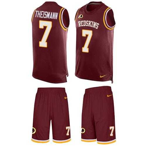Nike Washington Redskins #7 Joe Theismann Burgundy Red Team Color Men's Stitched NFL Limited Tank Top Suit Jersey