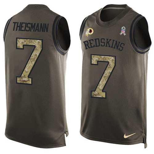 Nike Washington Redskins #7 Joe Theismann Green Men's Stitched NFL Limited Salute To Service Tank Top Jersey