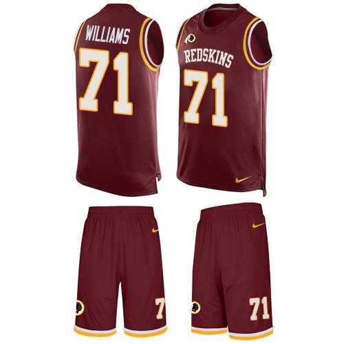 Nike Washington Redskins #71 Trent Williams Burgundy Red Team Color Men's Stitched NFL Limited Tank Top Suit Jersey