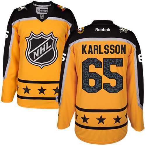 Ottawa Senators #65 Erik Karlsson Yellow 2017 All-Star Atlantic Division Stitched NHL Jersey