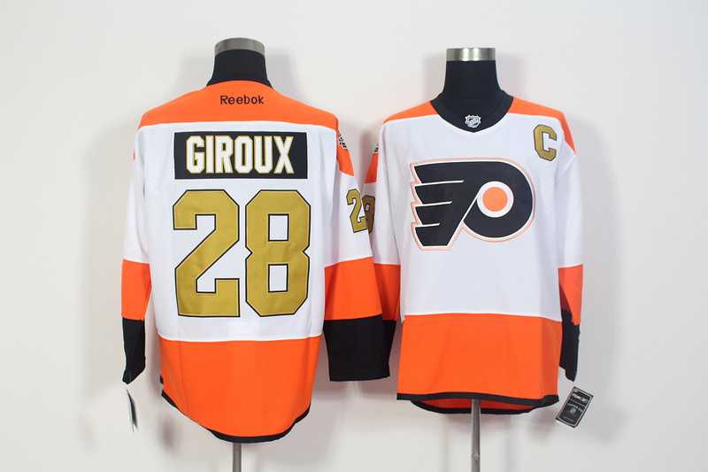 Philadelphia Flyers #28 Claude Giroux White 3rd Stitched NHL Jersey