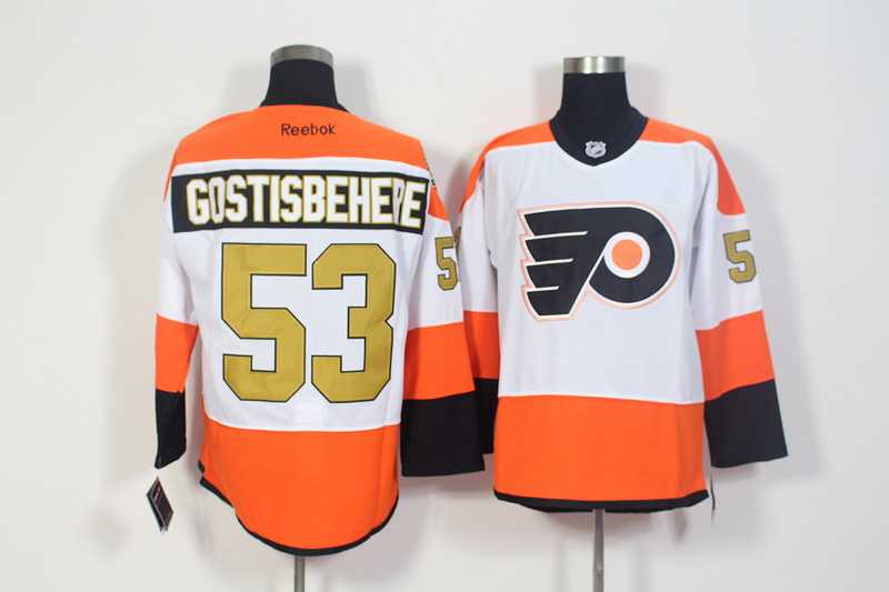 Philadelphia Flyers #53 Shayne Gostisbehere White 3rd Stitched NHL Jersey Philadelphia Flyers #53 Shayne Gostisbehere White 3rd Stitched NHL Jersey