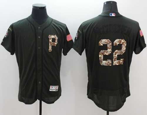 Pittsburgh Pirates #22 Andrew McCutchen Green Flexbase Authentic Collection Salute to Service Stitched Baseball Jersey