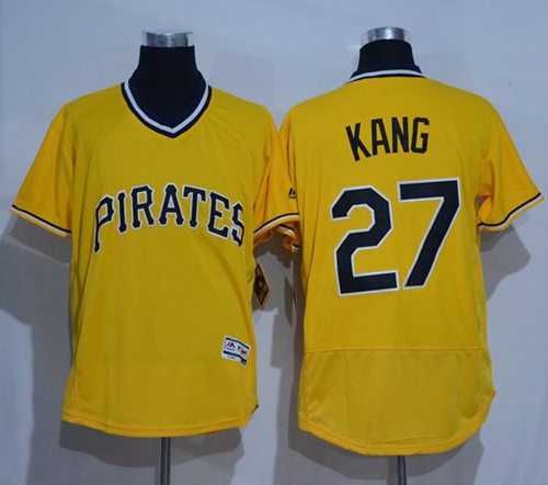 Pittsburgh Pirates #27 Jung-ho Kang Gold Flexbase Authentic Collection Cooperstown Stitched Baseball Jersey