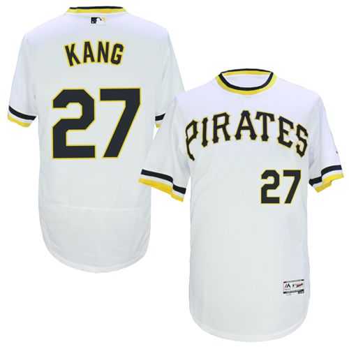 Pittsburgh Pirates #27 Jung-ho Kang White Flexbase Authentic Collection Cooperstown Stitched Baseball Jersey