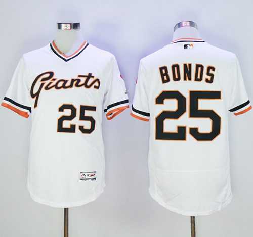 San Francisco Giants #25 Barry Bonds White Flexbase Authentic Collection Cooperstown Stitched Baseball Jersey San Francisco Giants #25 Barry Bonds White Flexbase Authentic Collection Cooperstown Stitched Baseball Jersey