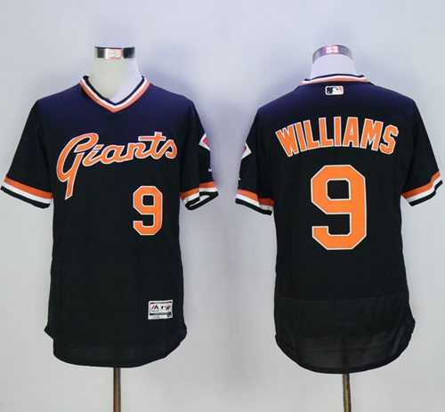 San Francisco Giants #9 Matt Williams Black Flexbase Authentic Collection Cooperstown Stitched Baseball Jersey
