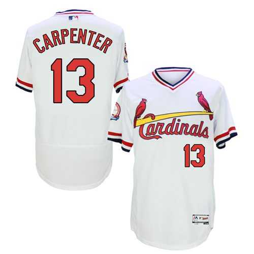 St.Louis Cardinals #13 Matt Carpenter White Flexbase Authentic Collection Cooperstown Stitched Baseball Jersey St.Louis Cardinals #13 Matt Carpenter White Flexbase Authentic Collection Cooperstown Stitched Baseball Jersey