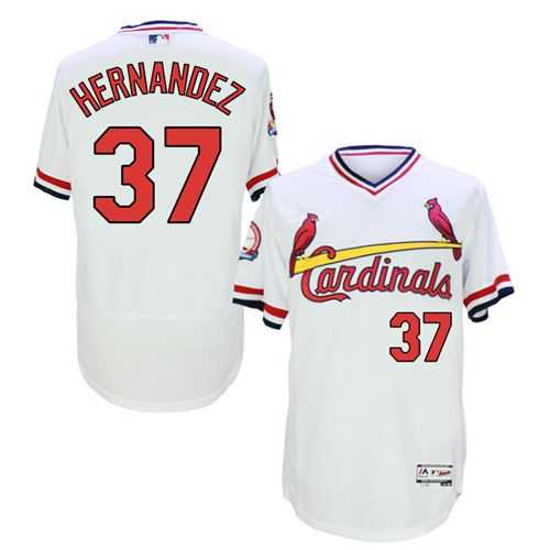 St.Louis Cardinals #37 Keith Hernandez White Flexbase Authentic Collection Cooperstown Stitched Baseball Jersey