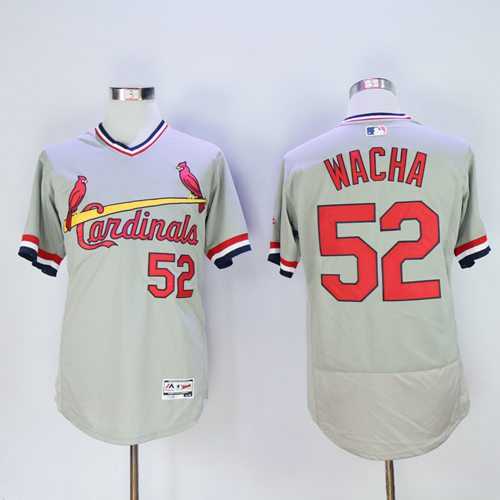 St.Louis Cardinals #52 Michael Wacha Grey Flexbase Authentic Collection Cooperstown Stitched Baseball Jersey