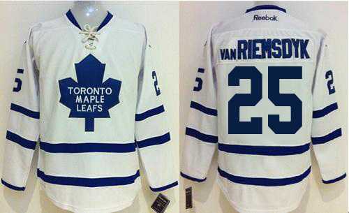 Toronto Maple Leafs #25 James Van Riemsdyk White Stitched NHL Jersey