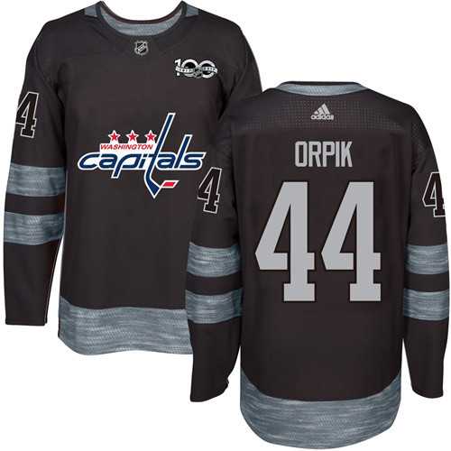 Washington Capitals #44 Brooks Orpik Black 1917-2017 100th Anniversary Stitched NHL Jersey