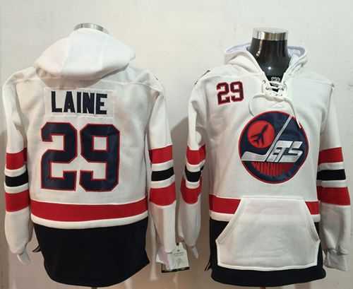 Winnipeg Jets #29 Patrik Laine White Name & Number Pullover NHL Hoodie
