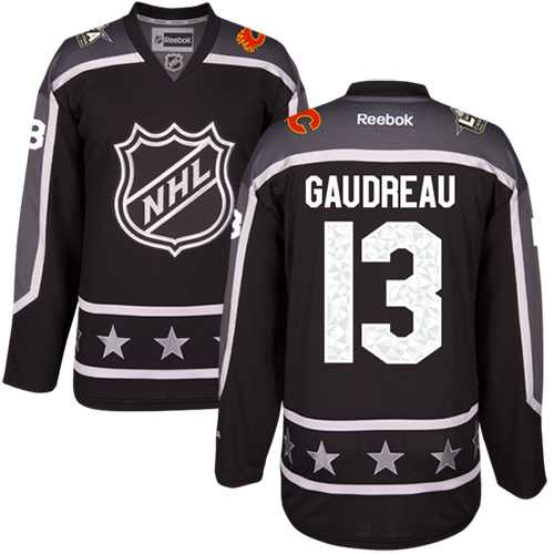 Women's Calgary Flames #13 Johnny Gaudreau Black 2017 All-Star Pacific Division Stitched NHL Jersey