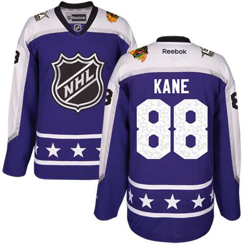 Women's Chicago Blackhawks #88 Patrick Kane Purple 2017 All-Star Central Division Stitched NHL Jersey