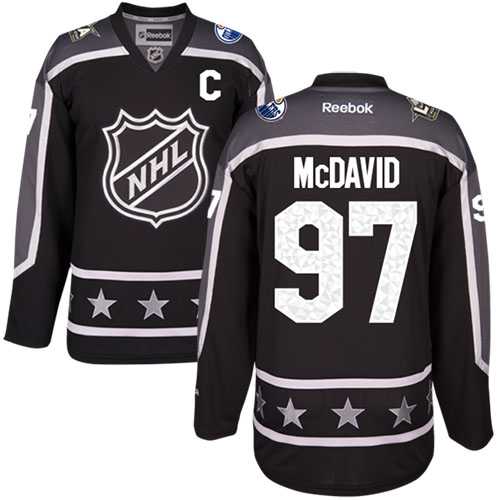 Women's Edmonton Oilers #97 Connor McDavid Black 2017 All-Star Pacific Division Stitched NHL Jersey