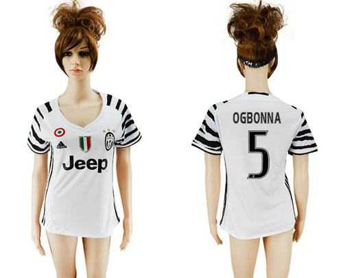 Women's Juventus #5 Ogbonna Sec Away Soccer Club Jersey