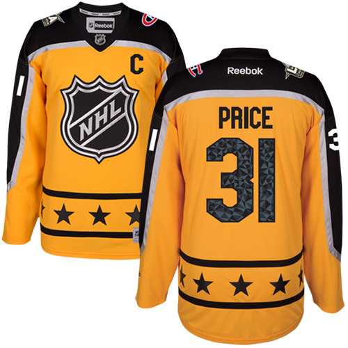 Women's Montreal Canadiens #31 Carey Price Yellow 2017 All-Star Atlantic Division Stitched NHL Jersey