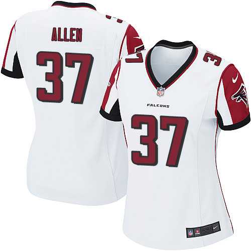 Women's Nike Atlanta Falcons #37 Ricardo Allen White Stitched NFL Elite Jersey