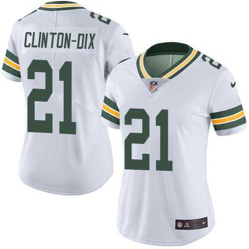 Women's Nike Green Bay Packers #21 Ha Ha Clinton-Dix White Stitched NFL Limited Rush Jersey