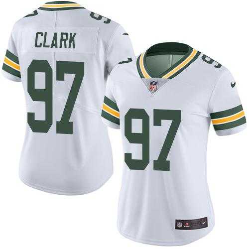 Women's Nike Green Bay Packers #97 Kenny Clark White Stitched NFL Limited Rush Jersey