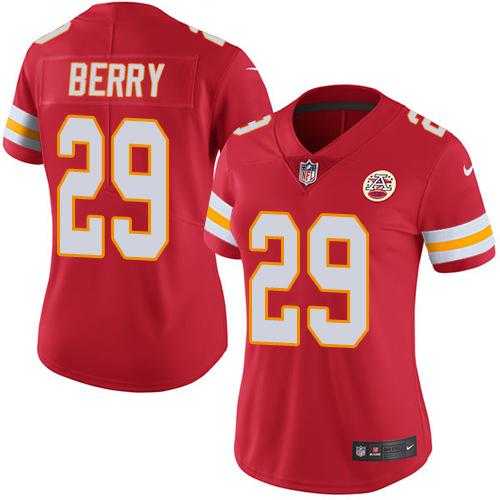Women's Nike Kansas City Chiefs #29 Eric Berry Red Stitched NFL Limited Rush Jersey