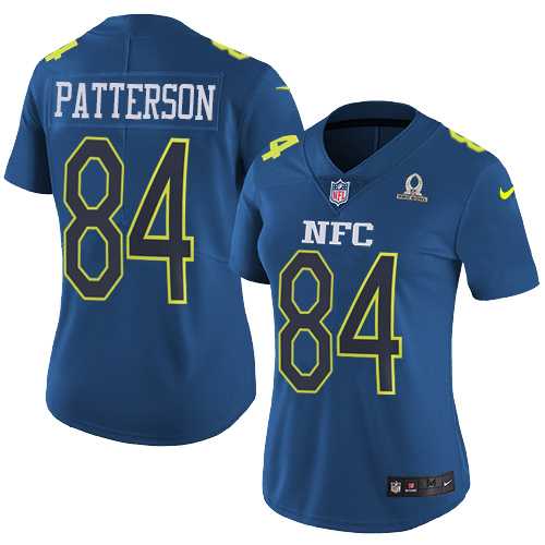 Women's Nike Minnesota Vikings #84 Cordarrelle Patterson Navy Stitched NFL Limited NFC 2017 Pro Bowl Jersey