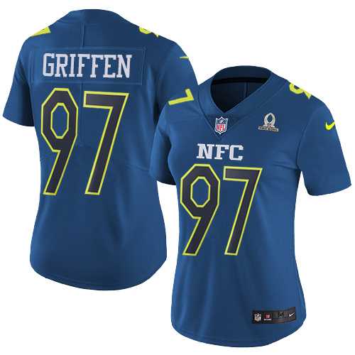 Women's Nike Minnesota Vikings #97 Everson Griffen Navy Stitched NFL Limited NFC 2017 Pro Bowl Jersey