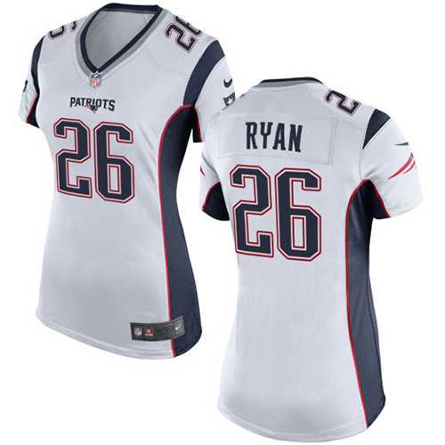 Women's Nike New England Patriots #26 Logan Ryan White Stitched NFL New Elite Jersey