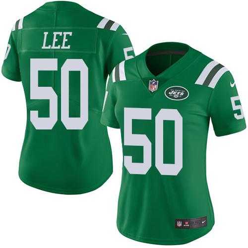 Women's Nike New York Jets #50 Darron Lee Green Stitched NFL Limited Rush Jersey