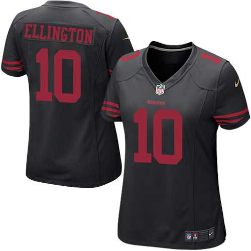 Women's Nike San Francisco 49ers #10 Bruce Ellington Game Black NFL Jersey