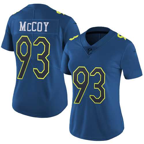 Women's Nike Tampa Bay Buccaneers #93 Gerald McCoy Navy Stitched NFL Limited NFC 2017 Pro Bowl Jersey
