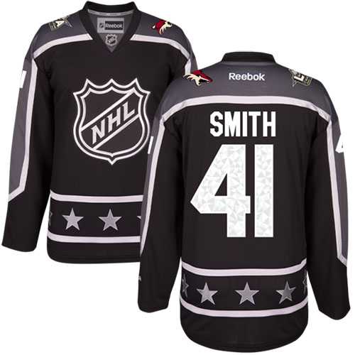 Women's Phoenix Coyotes #41 Mike Smith Black 2017 All-Star Pacific Division Stitched NHL Jersey