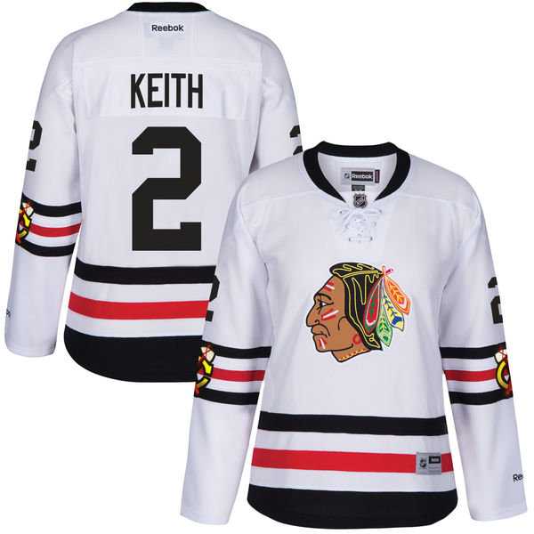 Women's Reebok Chicago Blackhawks #2 Duncan Keith 2017 Winter Classic White Stitched NHL Jersey