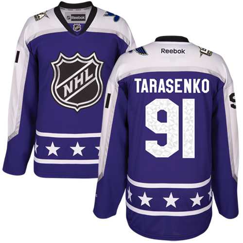 Women's St. Louis Blues #91 Vladimir Tarasenko Purple 2017 All-Star Central Division Stitched NHL Jersey
