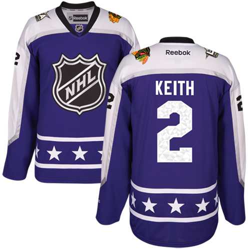 Youth Chicago Blackhawks #2 Duncan Keith Purple 2017 All-Star Central Division Stitched NHL Jersey