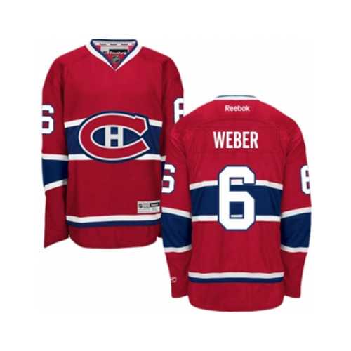 Youth Montreal Canadiens #6 Shea Weber Red Home NHL Jersey