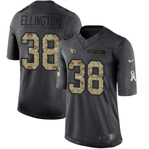 Youth Nike Arizona Cardinals #38 Andre Ellington Anthracite Stitched NFL Limited 2016 Salute to Service Jersey