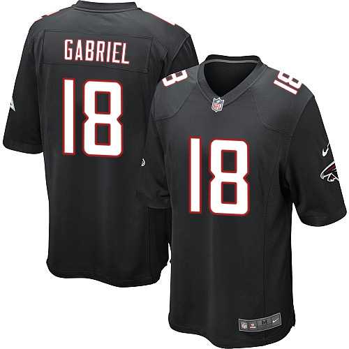 Youth Nike Atlanta Falcons #18 Taylor Gabriel Black Alternate Stitched NFL Elite Jersey