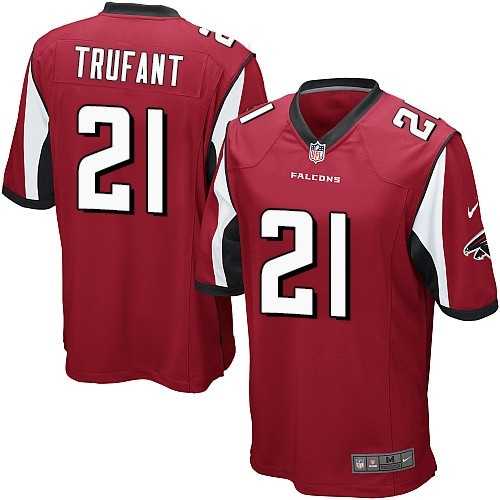 Youth Nike Atlanta Falcons #21 Desmond Trufant Red Team Color Stitched NFL Elite Jersey