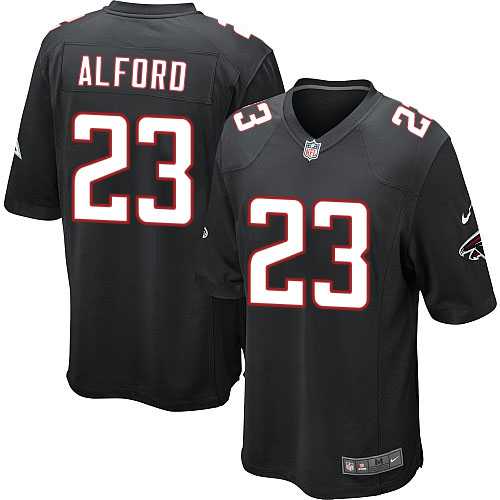 Youth Nike Atlanta Falcons #23 Robert Alford Black Alternate Stitched NFL Elite Jersey