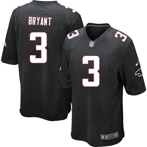 Youth Nike Atlanta Falcons #3 Matt Bryant Black Alternate Stitched NFL Elite Jersey